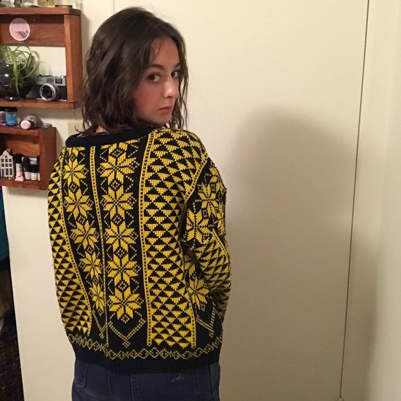 Black and Yellow Sweater - Picture 3 of 5